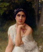 Charles-Amable Lenoir Pensive oil painting on canvas